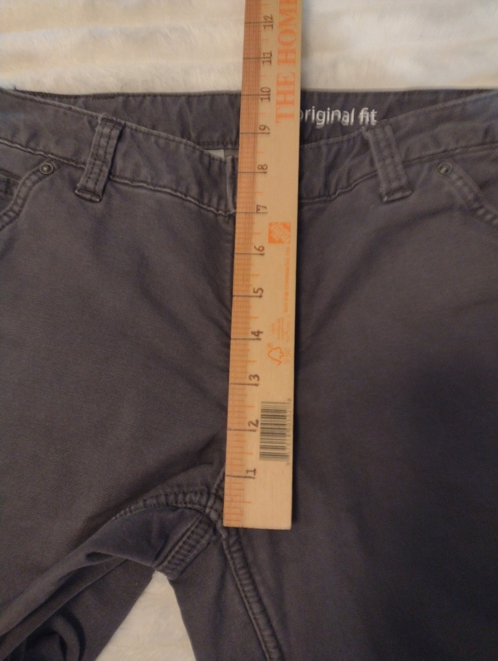 Carhartt Women 6 Reg Original Fit Fleece Lined Carpenter Pants Work Wear Grey - Picture 12 of 15